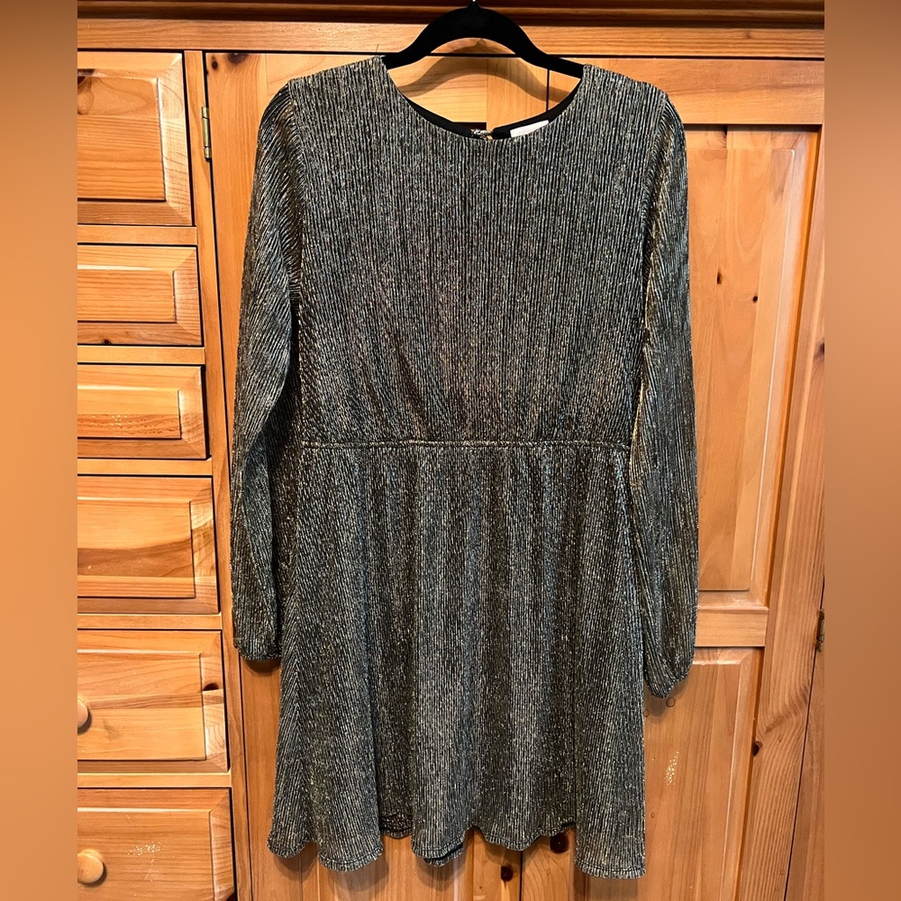 Gold and Black Shimmer Dress